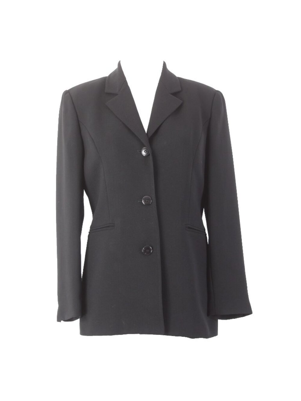 Petite Sophisticate Collectible Blazer Jacket  Sz 2p Black Acetate Polyester